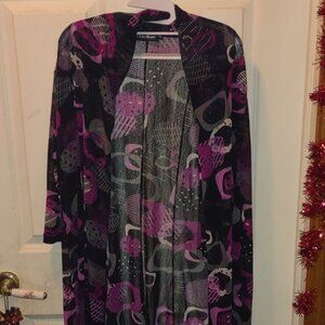 Purple Pattern Cardigan